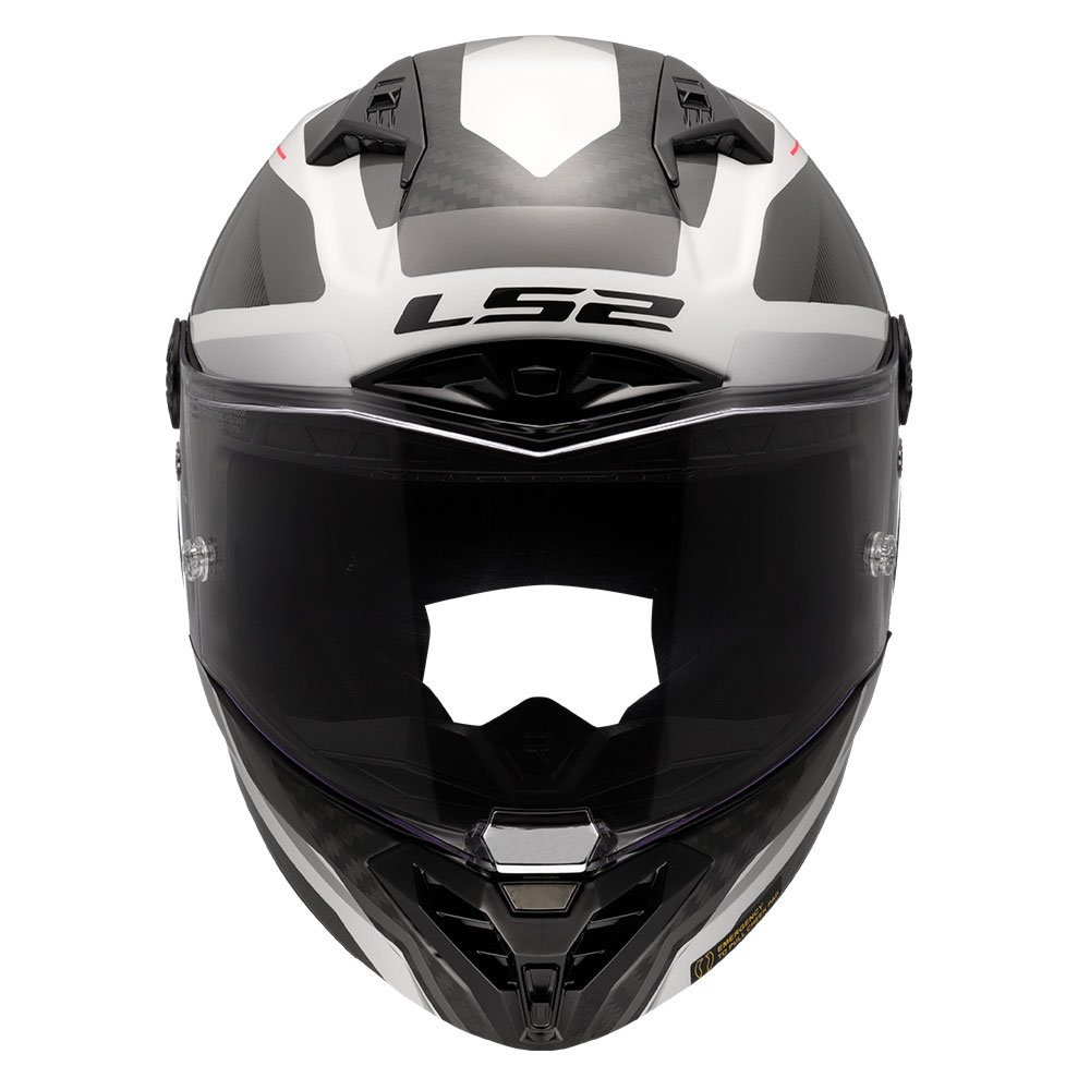 Kaciga LS2 Full Face FF805 THUNDER CARBON GP AERO RAUTE belo siva M