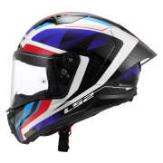 Kaciga LS2 Full Face FF805 THUNDER CARBON GP AERO RAUTE plavo crvena M