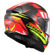 Kaciga LS2 Full Face FF811 VECTOR II CARBON TANTIC crveno žuta XXL