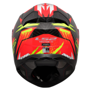 Kaciga LS2 Full Face FF811 VECTOR II CARBON TANTIC crveno žuta XXL