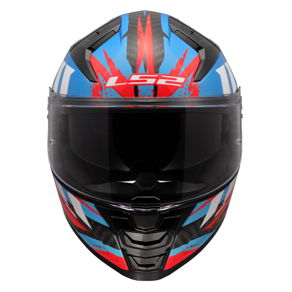Kaciga LS2 Full Face FF811 VECTOR II CARBON TANTIC crveno plava XXL