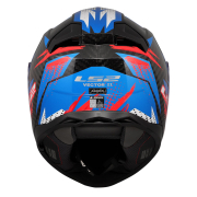 Kaciga LS2 Full Face FF811 VECTOR II CARBON TANTIC crveno plava XXL