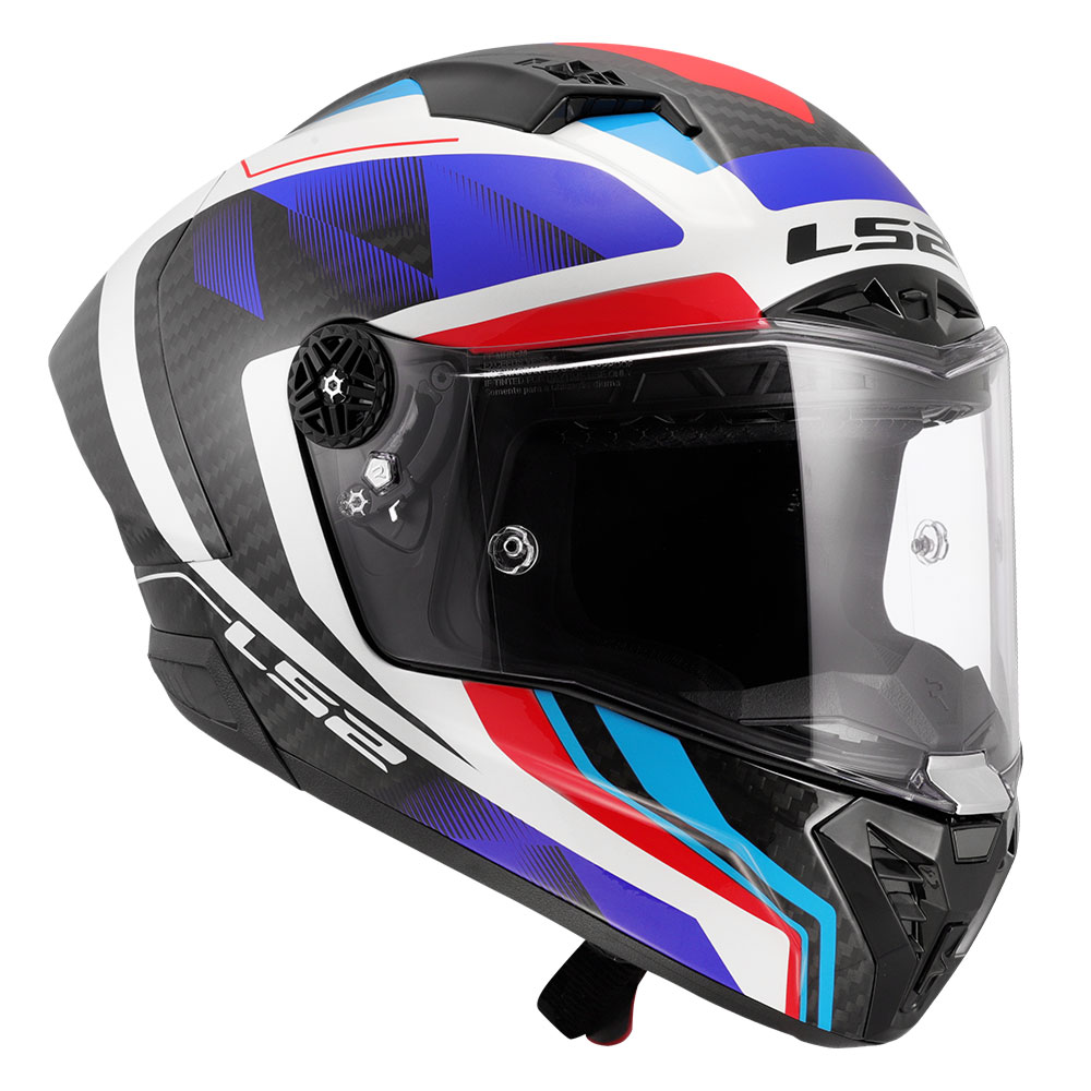 Kaciga LS2 Full Face FF805 THUNDER CARBON GP AERO RAUTE plavo crvena S