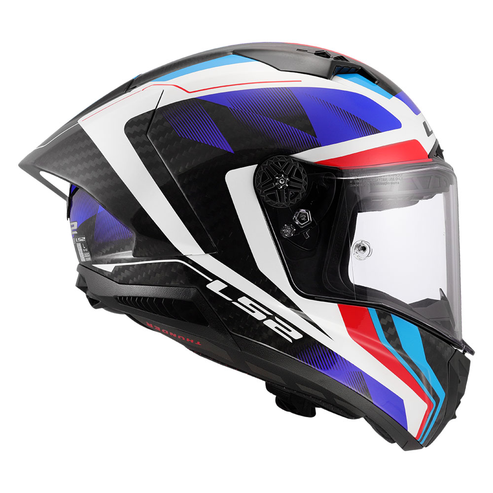 Kaciga LS2 Full Face FF805 THUNDER CARBON GP AERO RAUTE plavo crvena S
