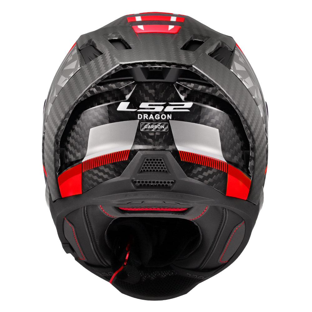 Kaciga LS2 Full Face FF807 DRAGON CARBON TRAX crvena M