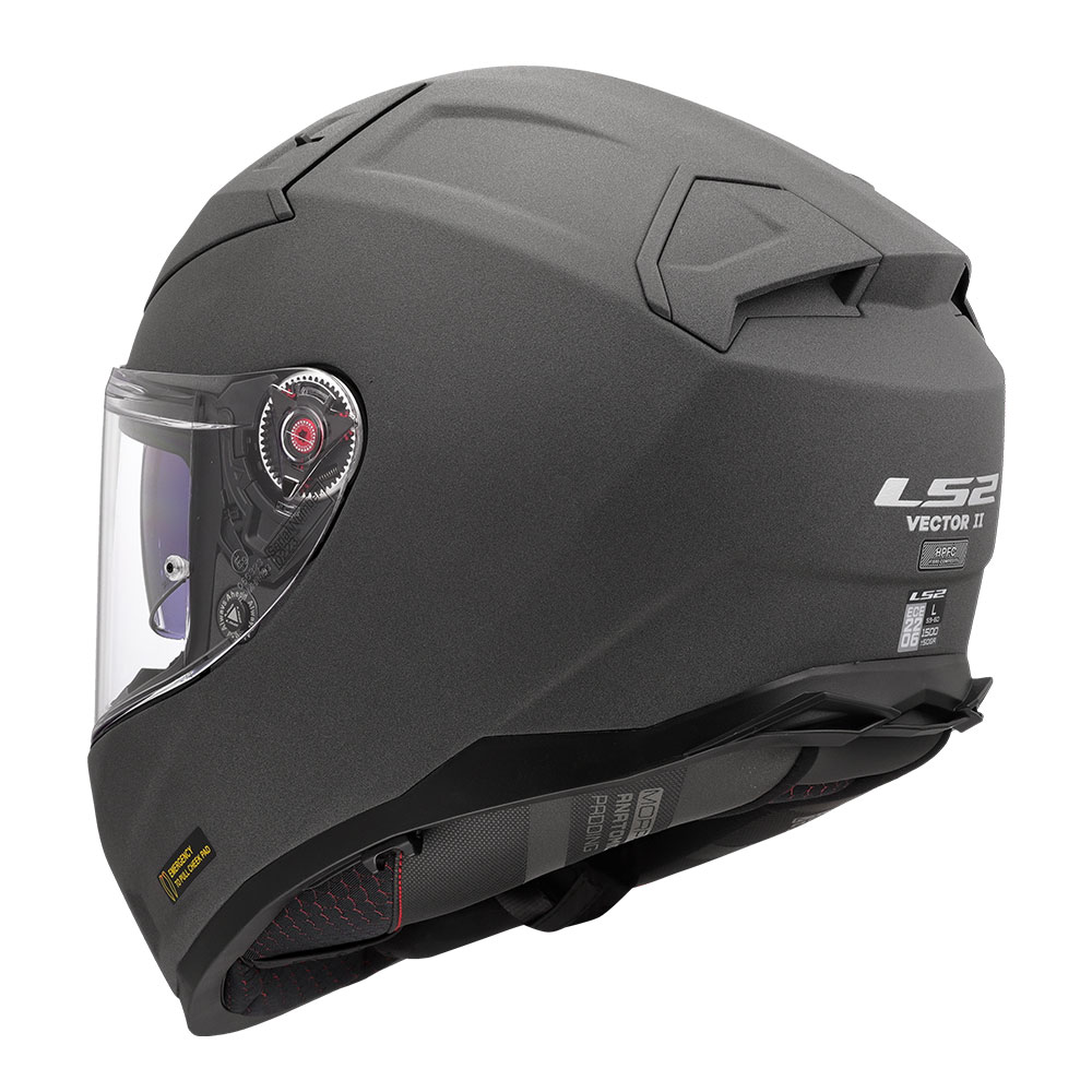 Kaciga LS2 Full Face FF811 VECTOR II CONCRETE siva