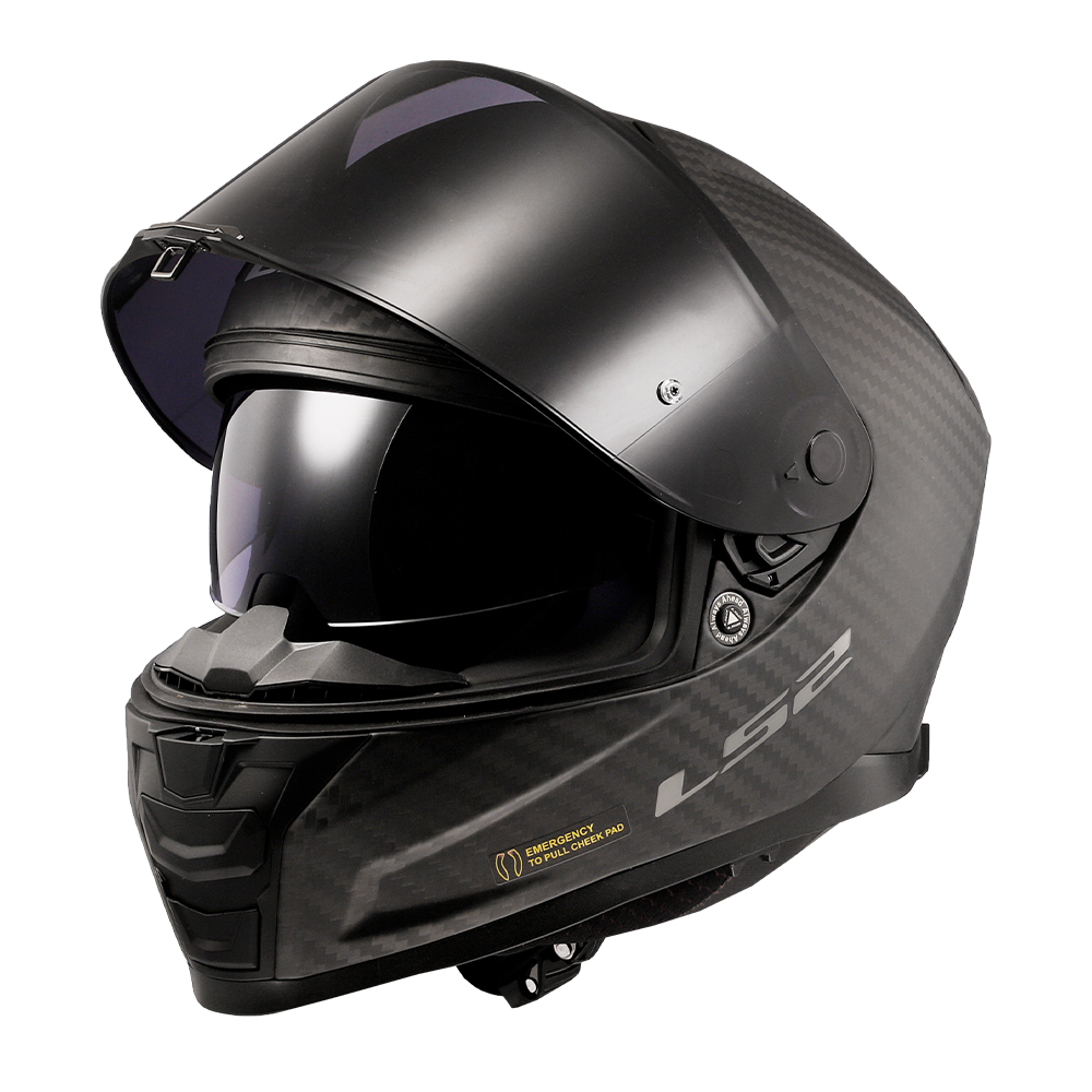 Kaciga LS2 Full Face FF811 VECTOR II MAT CARBON sa naočarima M