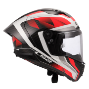 Kaciga LS2 Full Face FF805 THUNDER CARBON GP AERO RAUTE belo crvena S
