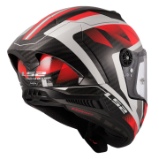 Kaciga LS2 Full Face FF805 THUNDER CARBON GP AERO RAUTE belo crvena S