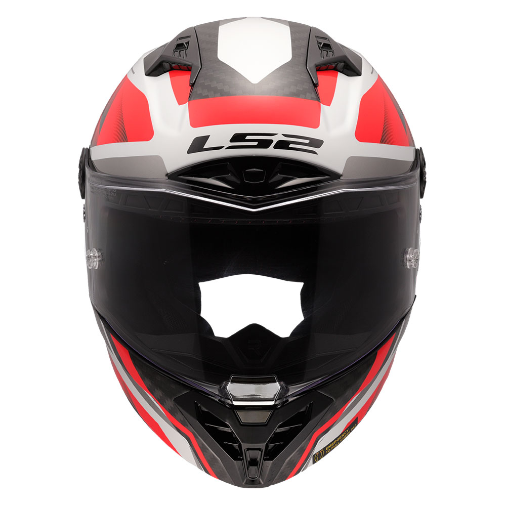 Kaciga LS2 Full Face FF805 THUNDER CARBON GP AERO RAUTE belo crvena S