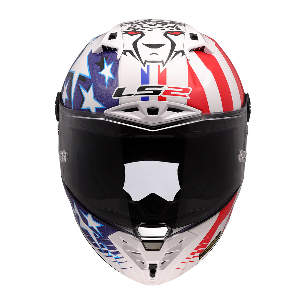 Kaciga LS2 Full Face FF805 THUNDER CARBON GP AERO REPLICA BAZ crveno belo plava