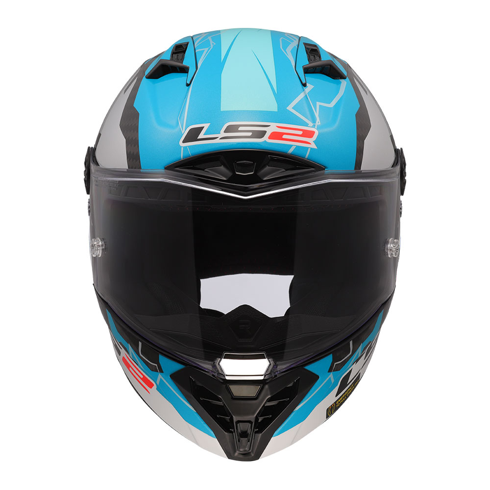 Kaciga LS2 Full Face FF805 THUNDER CARBON GP AERO REPLICA HUERTAS plavo bela