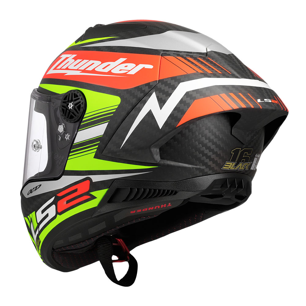 Kaciga LS2 Full Face FF805 THUNDER CARBON GP AERO REPLICA crna