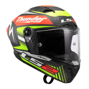 Kaciga LS2 Full Face FF805 THUNDER CARBON GP AERO REPLICA crna