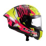 Kaciga LS2 Full Face FF805 THUNDER CARBON GP AERO REPLICA ALDEGUER žuto roza L
