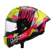 Kaciga LS2 Full Face FF805 THUNDER CARBON GP AERO REPLICA ALDEGUER žuto roza L