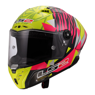 Kaciga LS2 Full Face FF805 THUNDER CARBON GP AERO REPLICA ALDEGUER žuto roza L