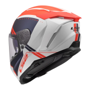 Kaciga LS2 Full Face FF817 CHALLENGER II TITAN belo plavo crvena