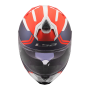 Kaciga LS2 Full Face FF817 CHALLENGER II TITAN belo plavo crvena