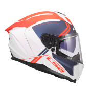 Kaciga LS2 Full Face FF817 CHALLENGER II TITAN belo plavo crvena