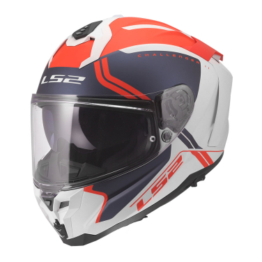 Kaciga LS2 Full Face FF817 CHALLENGER II TITAN belo plavo crvena