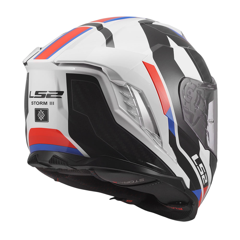 Kaciga LS2 Full Face FF818 STORM III SPORTY belo plavo crvena