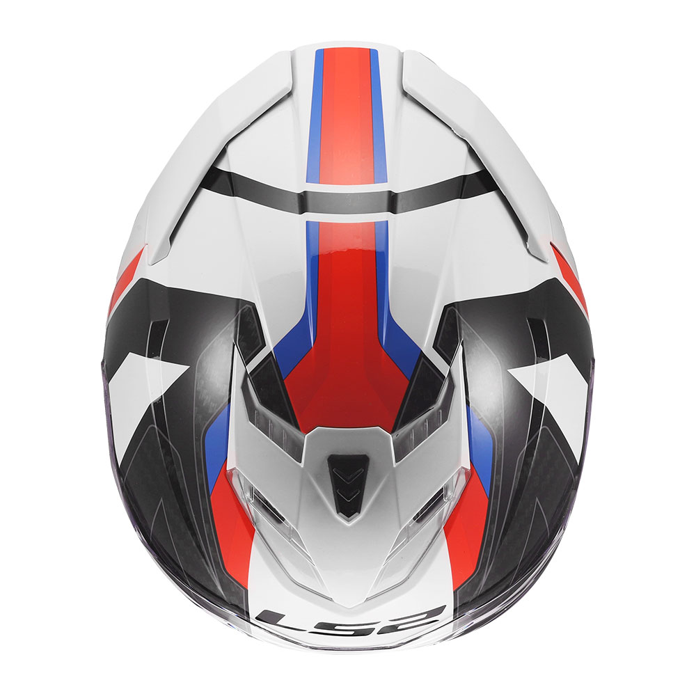 Kaciga LS2 Full Face FF818 STORM III SPORTY belo plavo crvena