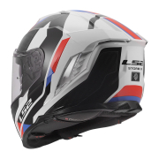 Kaciga LS2 Full Face FF818 STORM III SPORTY belo plavo crvena