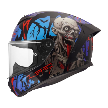 Kaciga LS2 Full Face FF820 RAPID III ZOMBIE II crno crveno plava