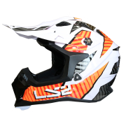 Kaciga LS2 Cross MX700 SUBVERTER ASTRO belo narandžasta XXL