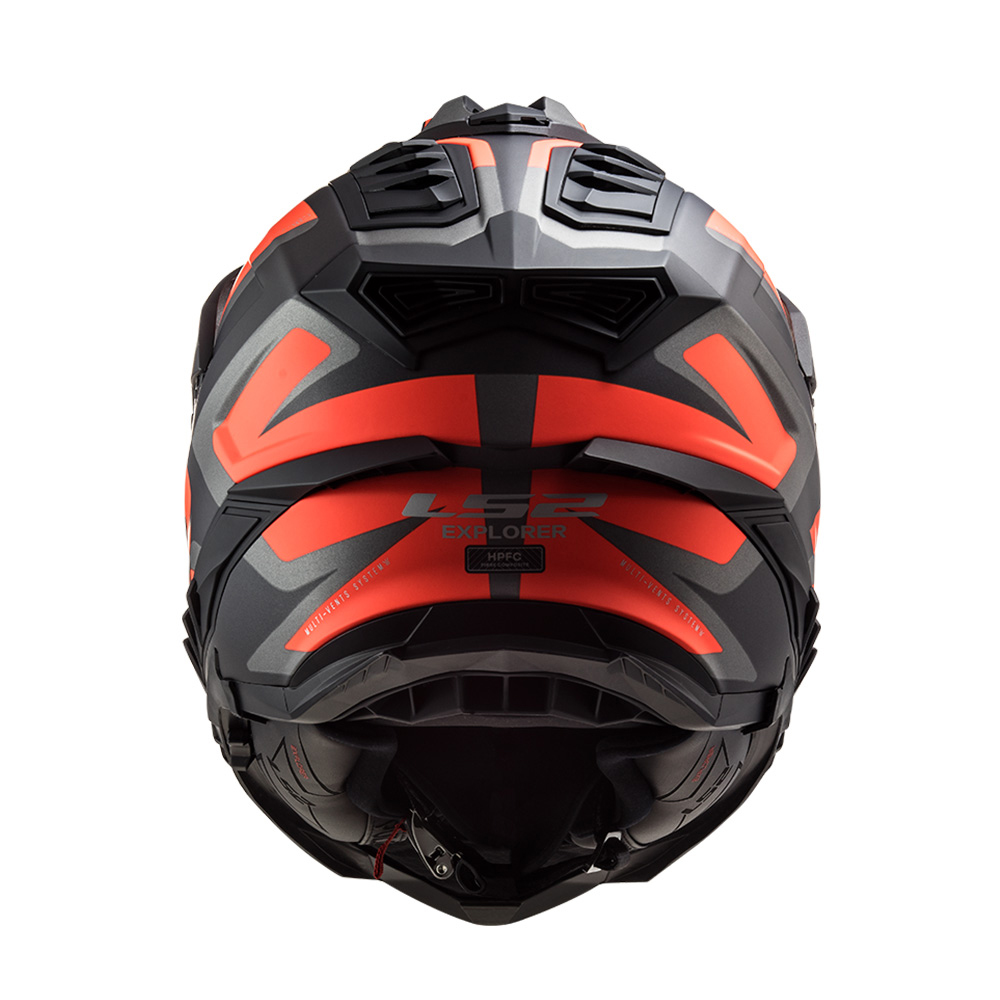 Kaciga LS2 Cross MX701 EXPLORER ALTER mat crno narandžasta XXL