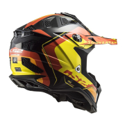 Kaciga LS2 Cross MX700 SUBVERTER ARCHED crno žuto narandžasta