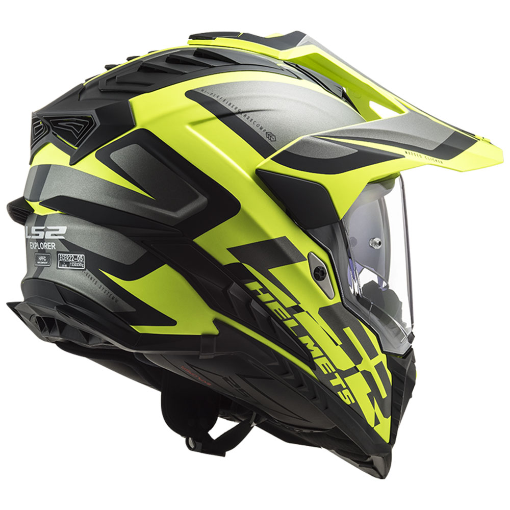 Kaciga LS2 Cross MX701 EXPLORER ALTER mat crno žuta XL