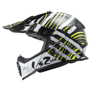 Kaciga LS2 Cross MX437 FAST VERVE crno bela