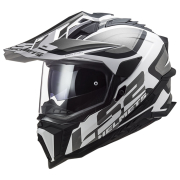 Kaciga LS2 Cross MX701 EXPLORER ALTER mat crno bela sa naočarima XXL