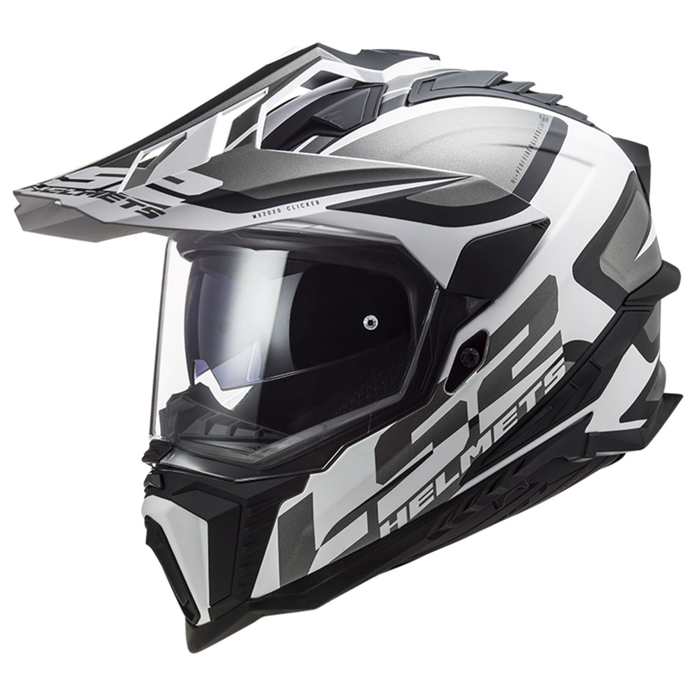 Kaciga LS2 Cross MX701 EXPLORER ALTER mat crno bela sa naočarima XXL