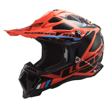 Kaciga LS2 Cross MX700 SUBVERTER EVO II STOMP fluo narandžasta