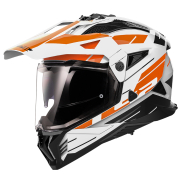 Kaciga LS2 Cross MX702 PIONEER II NAMIB belo narandžasta L