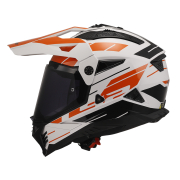 Kaciga LS2 Cross MX702 PIONEER II NAMIB belo narandžasta L