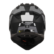 Kaciga LS2 Cross MX702 PIONEER II HILL mat crno bela XXL