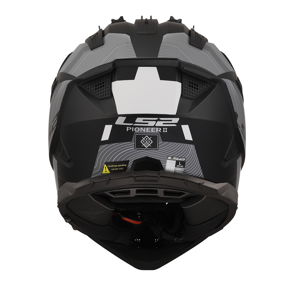 Kaciga LS2 Cross MX702 PIONEER II HILL mat crno bela XXL
