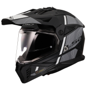 Kaciga LS2 Cross MX702 PIONEER II HILL mat crno bela XXL