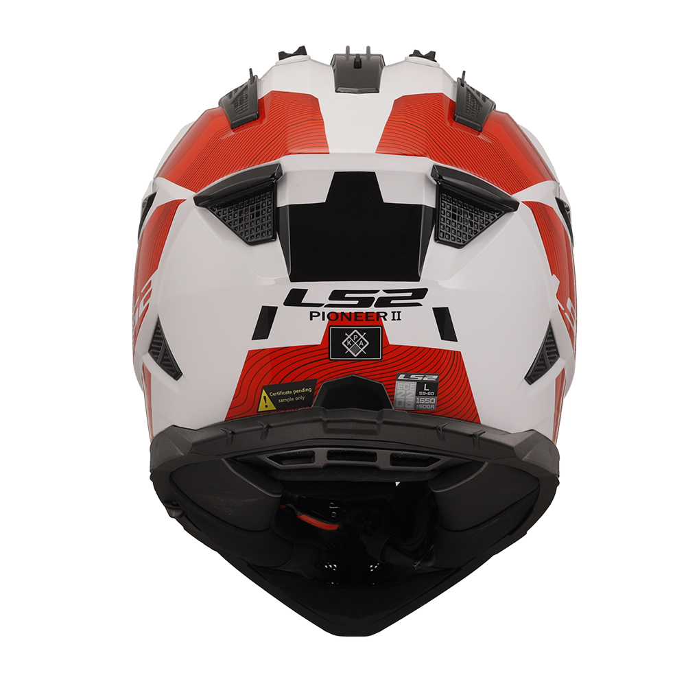 Kaciga LS2 Cross MX702 PIONEER II HILL belo crvena 3XL