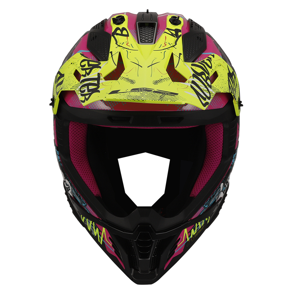 Kaciga LS2 Cross MX708 FAST II GORILLA ljubičasto žuta L