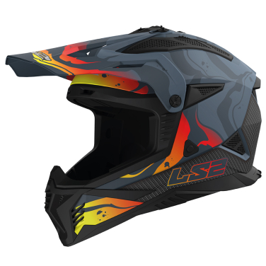Kaciga LS2 Cross MX708 FAST II WASH tamno siva L