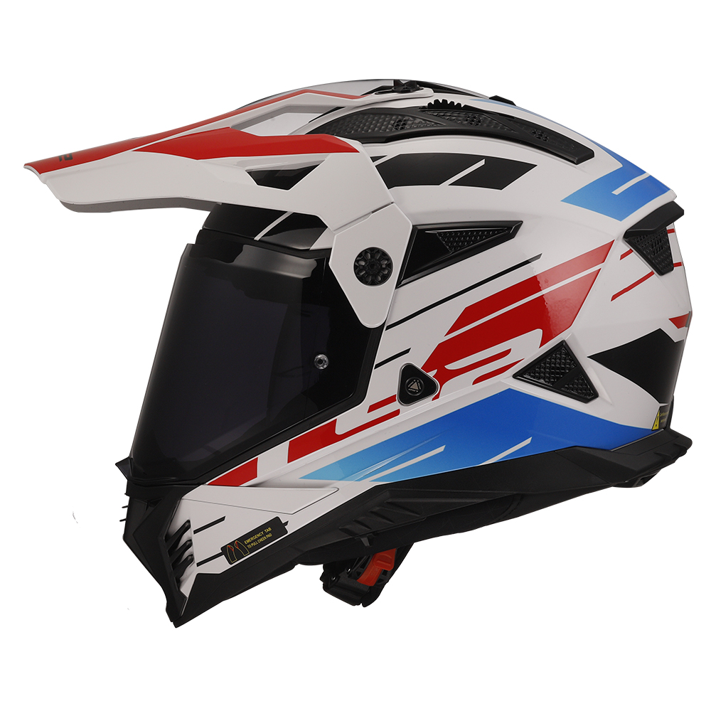 Kaciga LS2 Cross MX702 PIONEER II NAMIB belo plavo crvena XXL