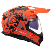 Kaciga LS2 Cross MX702 PIONEER II RANGI mat narandžasta M