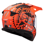 Kaciga LS2 Cross MX702 PIONEER II RANGI mat narandžasta M