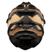 Kaciga LS2 Cross MX701 EXPLORER CARBON TRICK braon zlatna XL