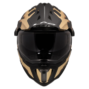 Kaciga LS2 Cross MX701 EXPLORER CARBON TRICK braon zlatna XL